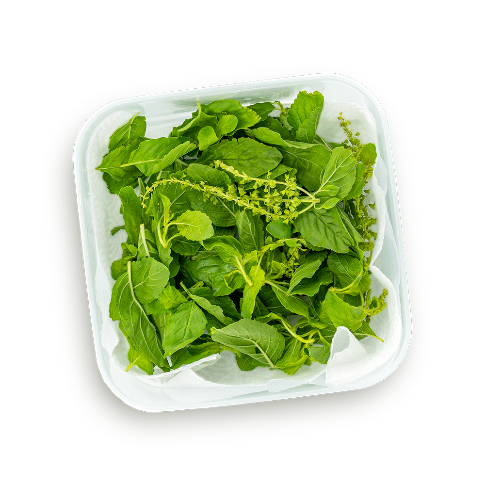 leafy greens in a package